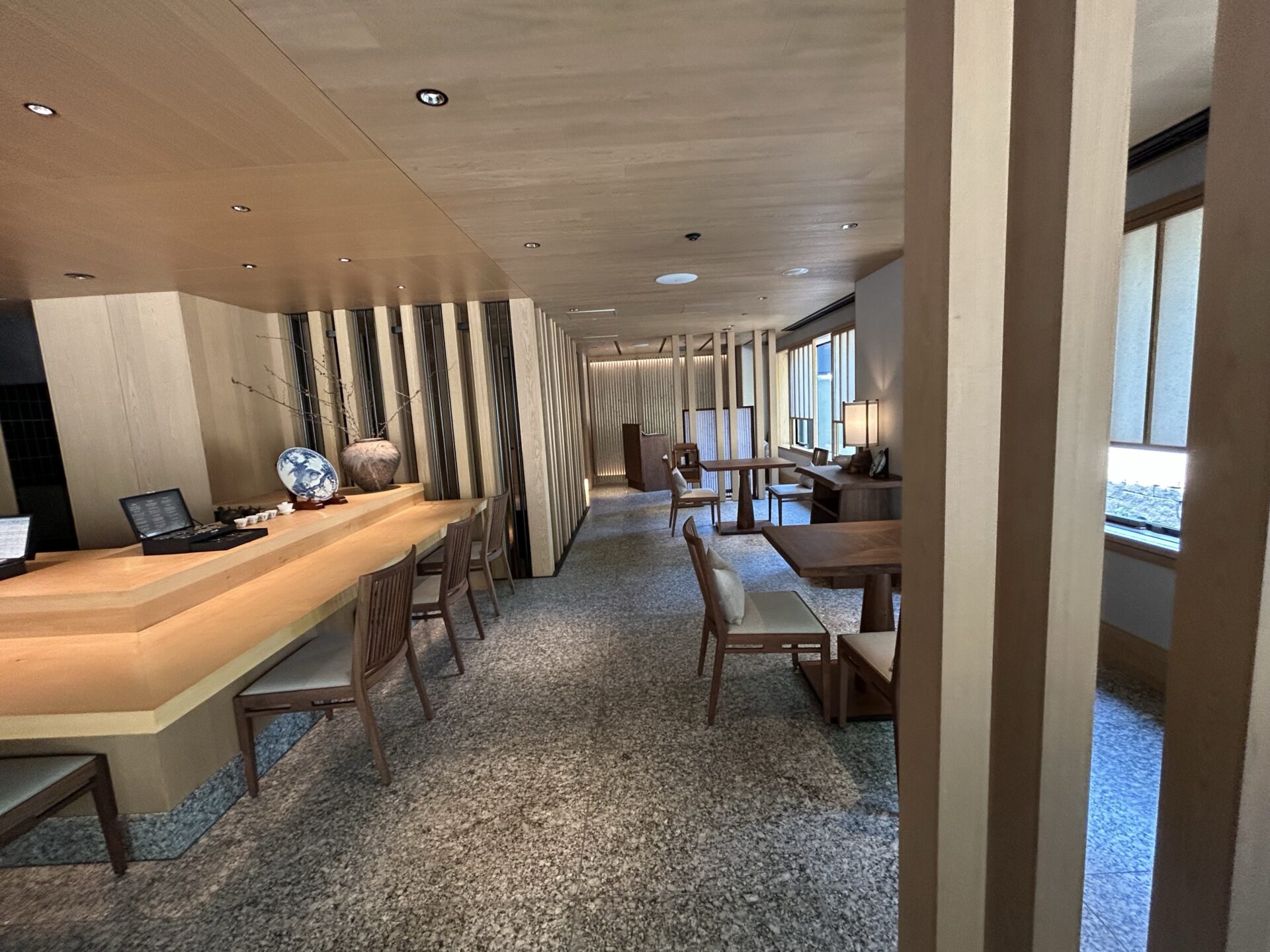 バンヤンツリー東山・京都の席の様子